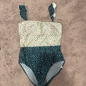 Summersalt Polka Dot One Piece - Navy and Cream